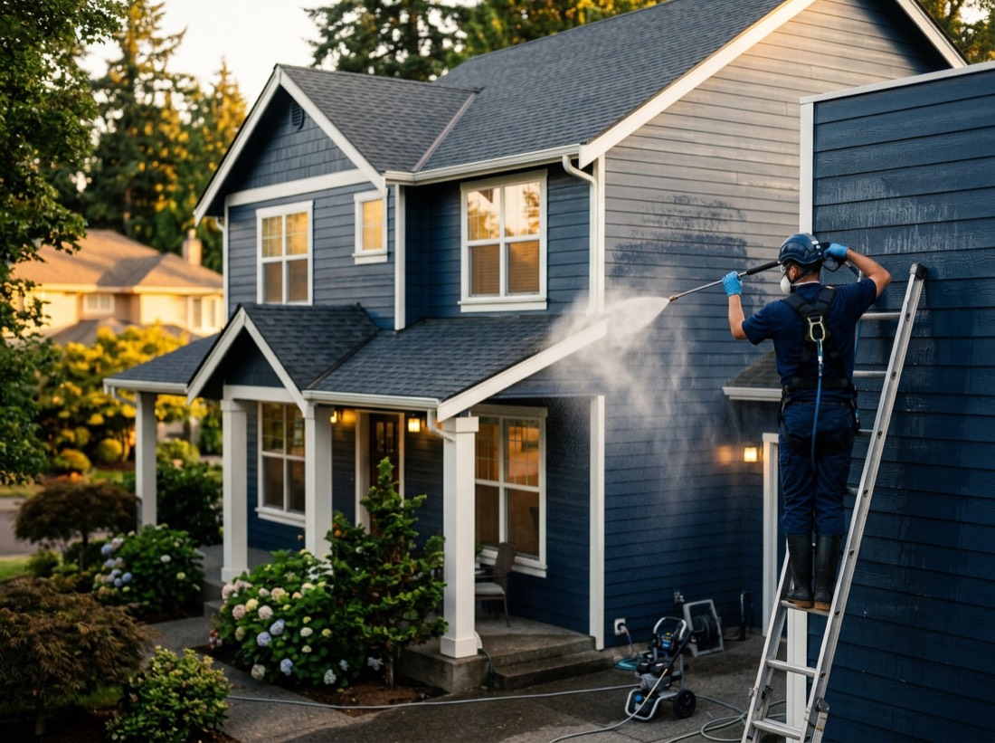 House soft wash San Antonio
